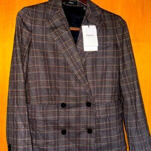Theory Multi Griffin Plaid Blazer